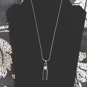 ◾️Artisan Onyx Moonstone Handcrafted Crafted Silver 925 Necklace